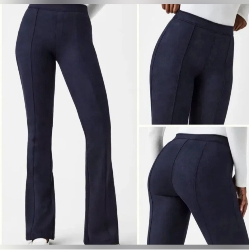NWT SPANX Faux Suede Flare Leg pants